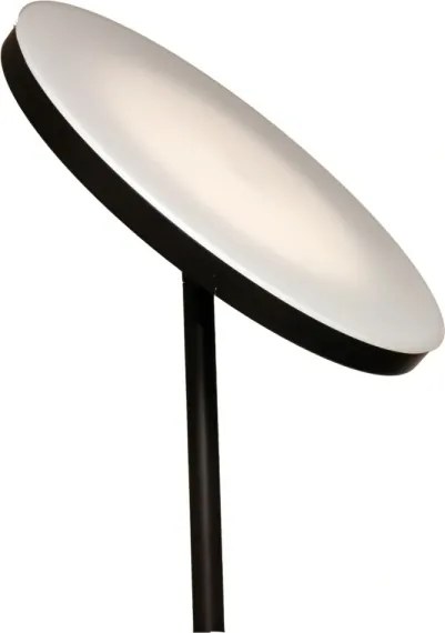 Lampada da terra LED dimmerabile NORA, 25W 230V (2200/3000/4000K) + LED 5W 3000K, nera, con telecomando