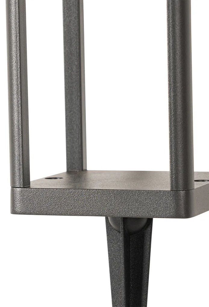 Lampada da terra da esterno grigio scuro 25 cm con luce dimmerabile e sensore solare - Sonne