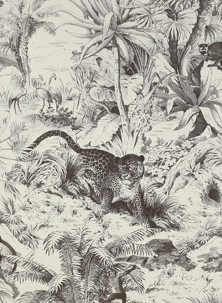 Manuel Canovas Carta da parati Salvator - Graphite