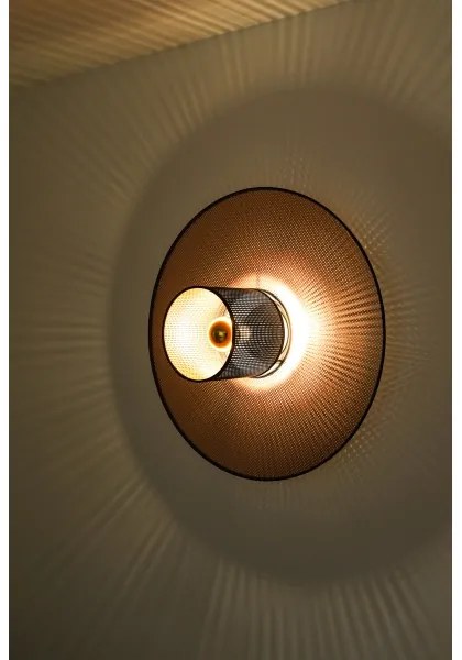 Duolla - Applique TOKYO SHINY 1xE27/15W/230V diametro 50 cm rame/nero