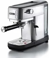 Ariete 1380 macchina da caff in metallo, compatibile con caff in polvere e cialde ese, 1300 w, capacit 1,1 l, 15 bar di pressione, filtro tazze, dispositivo cappuccino, silver - 00M138010AR0