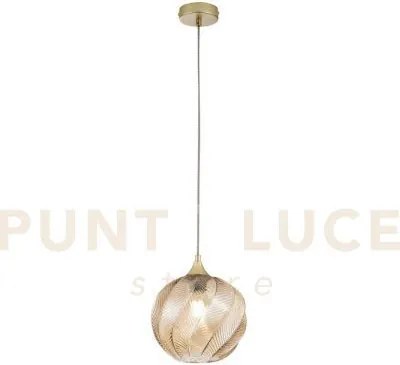 Lampadario a sospensione majesty ambra in vetro 1 luce attacco e27 ...