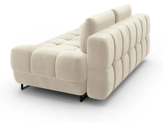 Divano letto a tre posti beige con rivestimento in velluto Cirrus - Windsor &amp; Co Sofas