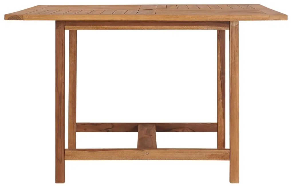 Tavolo pranzo da giardino Ø110x110x75 cm legno massello di teak