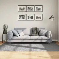 Tappeto Shaggy a Pelo Lungo Moderno Grigio 140x200 cm 375257