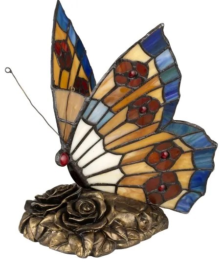 Elstead QZ-OBUTTERFLY-TL - Lampada decorativa LED TIFFANY 1xG9/3W/12/230V a forma di farfalla