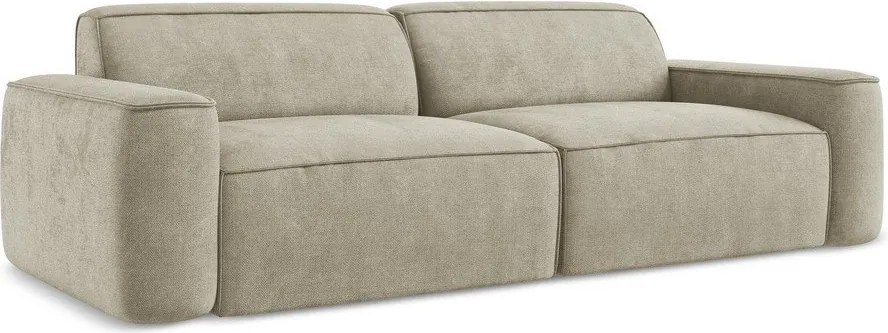 Divano beige con rivestimento in ciniglia 244 cm Omao – Makamii