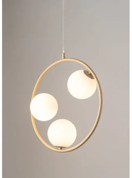 Lampadario a sospensione con filo AQUA 3xG9/12W/230V oro