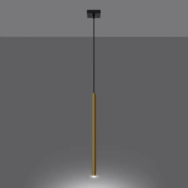 Sollux SL.1195 - Lampadario a sospensione con filo PASTELO 1xG9/8W/230V oro
