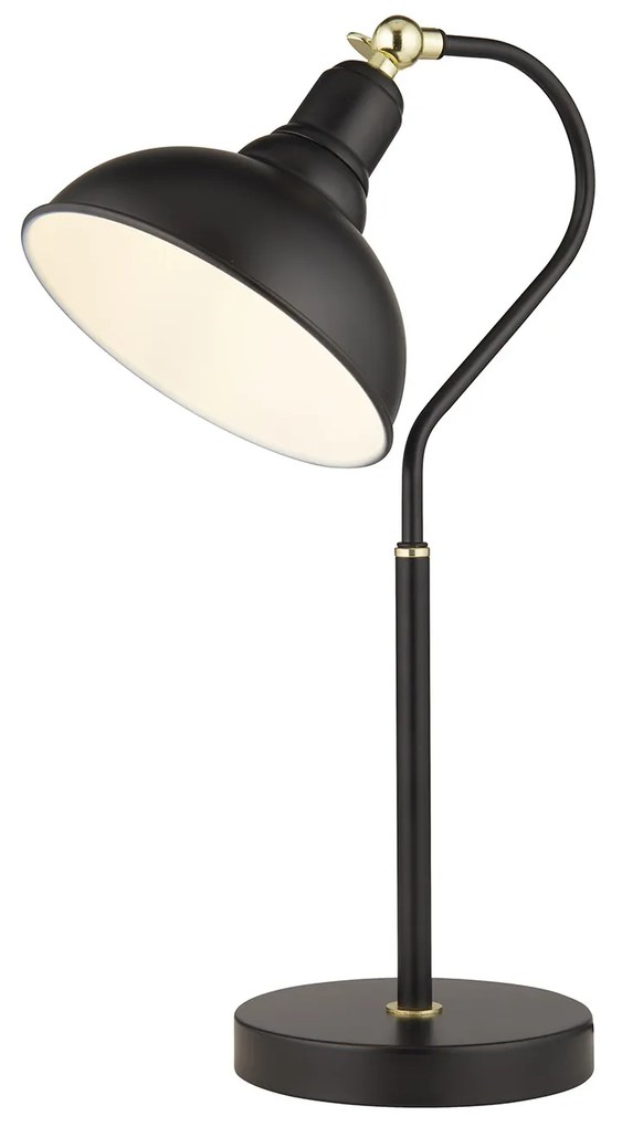 Lampada Da Scrivania Contemporanea Xeno Acciaio Bianco Nero 1 Luce E14