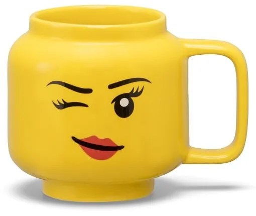 Tazza per bambini in ceramica gialla 255 ml Head - LEGO®