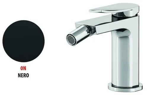 Rubinetto per bidet getto aerato Soffio GATTONI RUBINETTERIA nero verniciato a polvere opaco