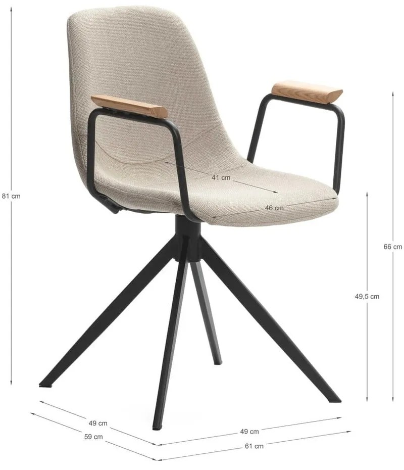 Set di sedie da pranzo nere in un Set di Tali - Marckeric