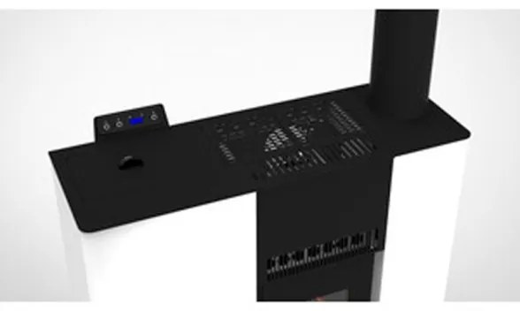 Stufa A Pellet Canalizzata Slim 12C Stereope Bianco C-Line