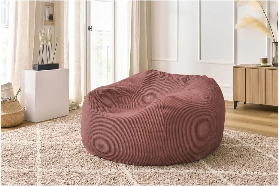 Puof a sacco in rosa chiaro Voltaire – Bobochic Paris