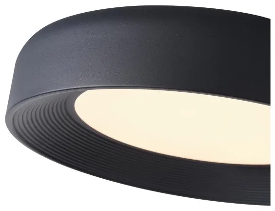 Plafoniera LED LED/40W/230V 3000K nero diametro 50 cm