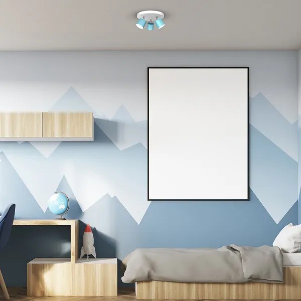 Faretto DIXIE 3xGX53/11W/230V blu