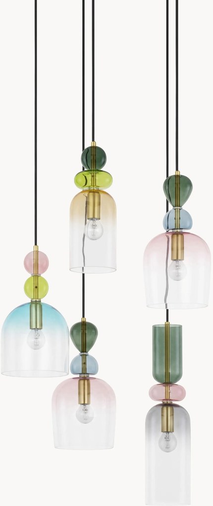 Lampada a sospensione con luce regolabile Murano