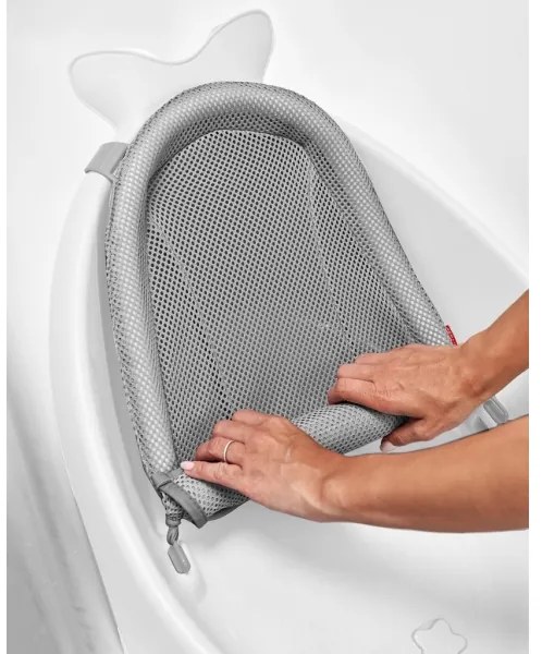 Skip Hop - Vaschetta per bambini MOBY 3 con supporto ergonomico bianca