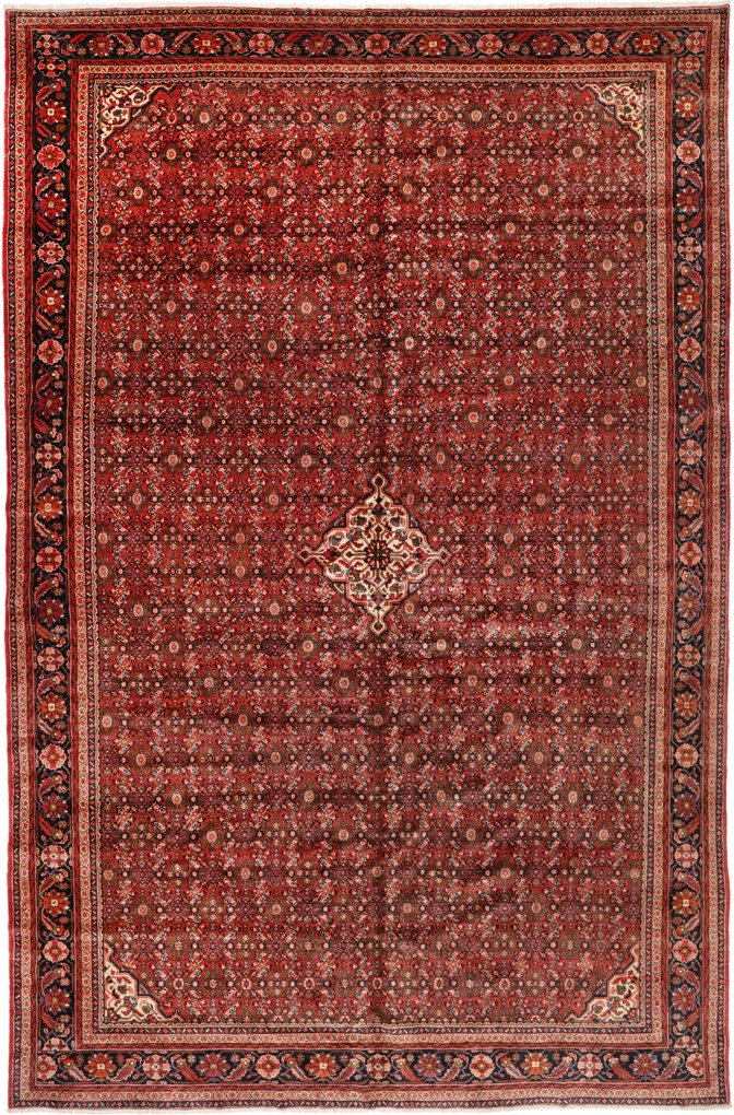 Hamedan Tappeto 520x350 (Iran) Annodato A Mano