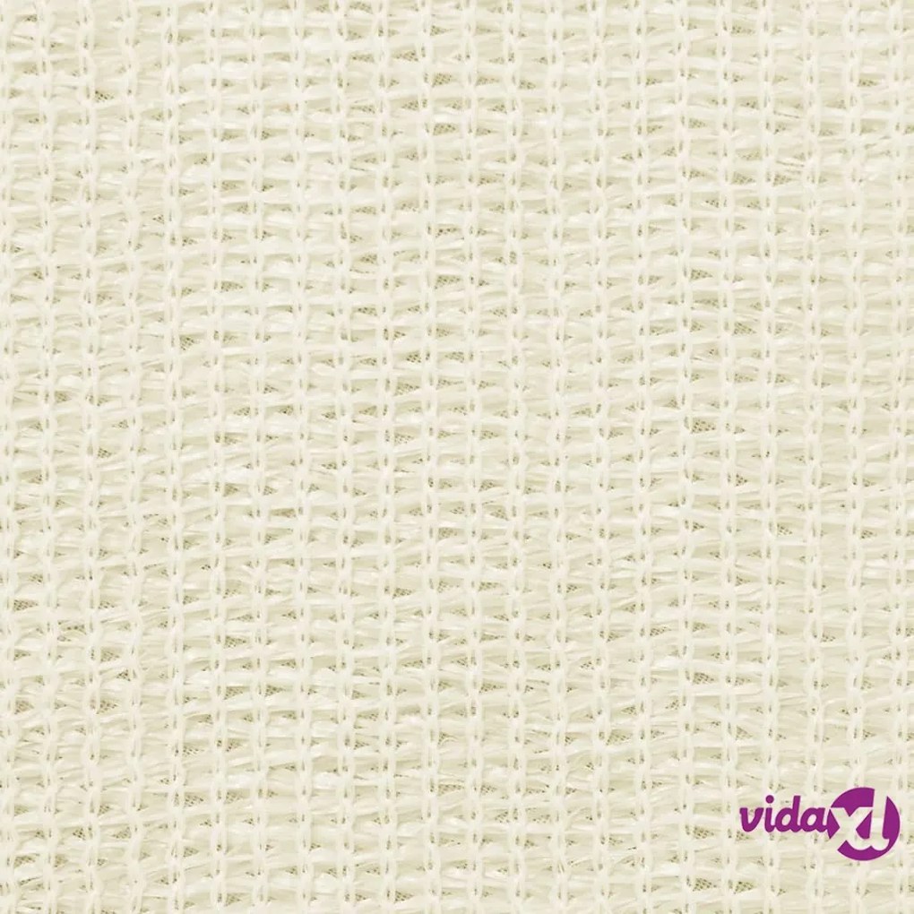 vidaXL Schermo Frangivista per Balcone Crema 120x600 cm in HDPE