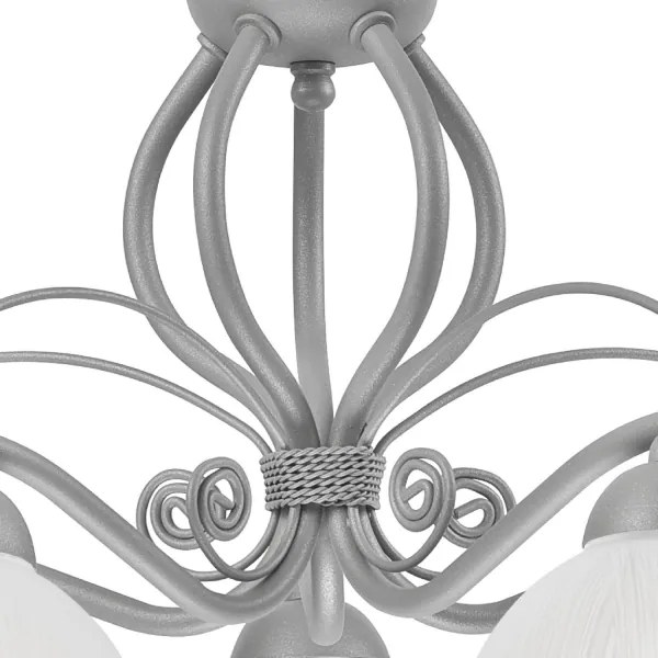 Lampadario a catena RETRO II 5xE27/60W/230V argento