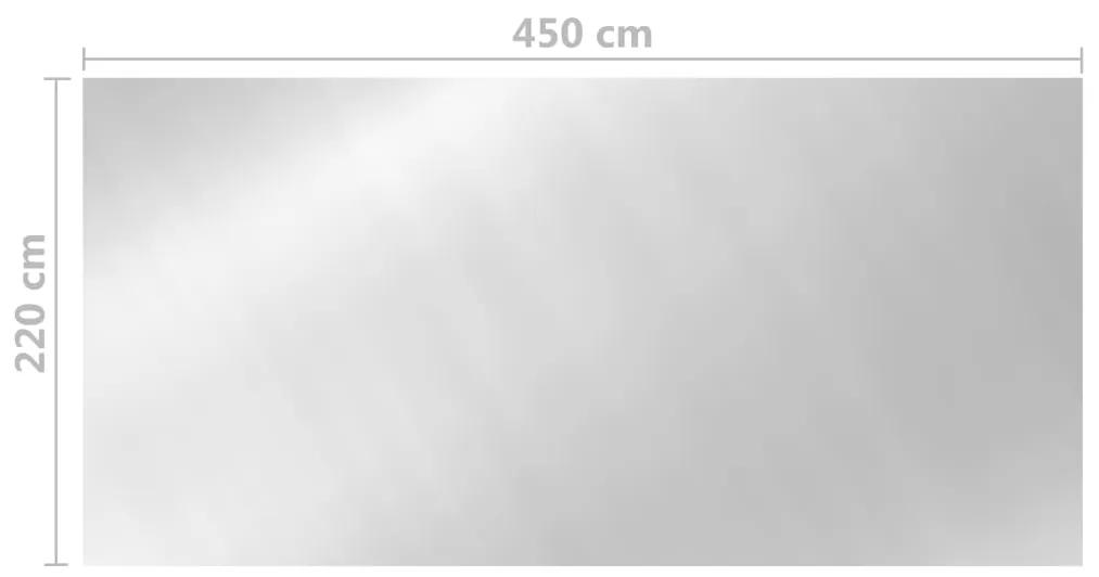 Copertura per Piscina Argento 450x220 cm PE