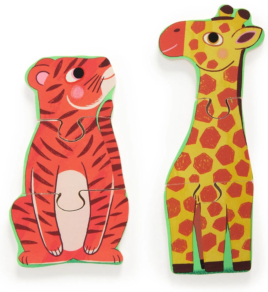 Puzzle in legno - animali selvatici