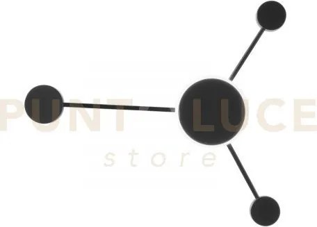 Plafoniera led etere nera 12w 1620lm cct 3000k 4000k 6500k 53x46cm ...