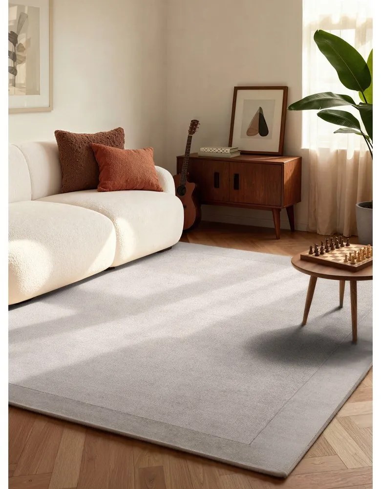 Tappeto grigio in misto lana tessuto a mano 160x230 cm Kari – Villeroy&amp;Boch