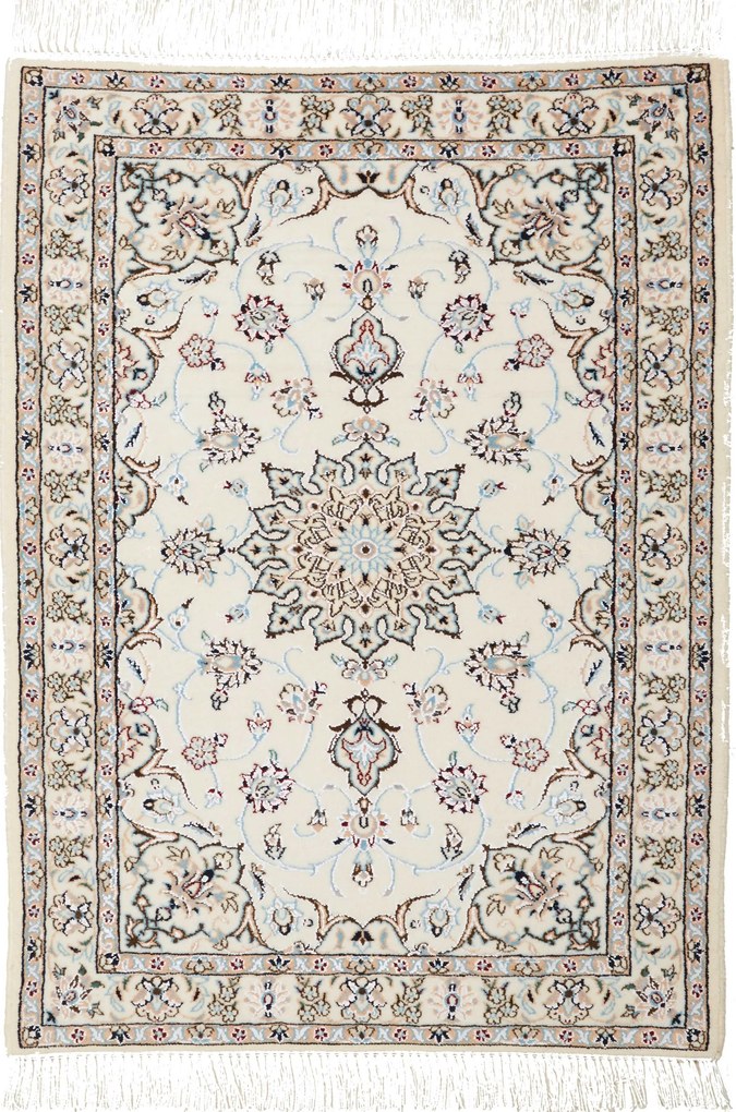 Nain Tappeto persiano 90 x 70 Beige (Iran) Annodato A Mano