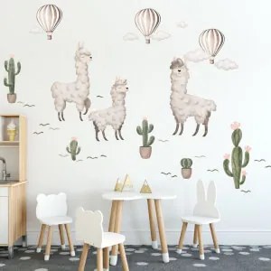 Adesivi murali - Lamy con palloncini | Inspio