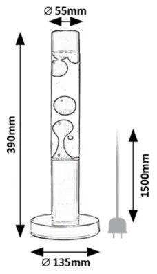 Rabalux 76027 - LED Lampada lava (lampada Astro) LAVASTIC LED/25W/230V