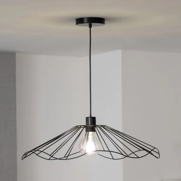 Brilagi - Lampadario LED a sospensione su cavo CERIA WIRE 1xE27/40W/230V Ø 60 cm nero