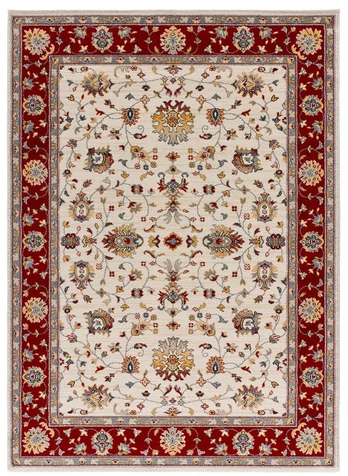 Tappeto rosso e crema 67x250 cm Classic - Universal