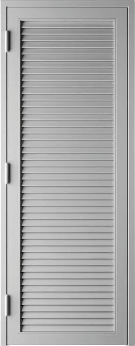 Persiana blindata  anta Vesta in ferro H 220 cm grigio