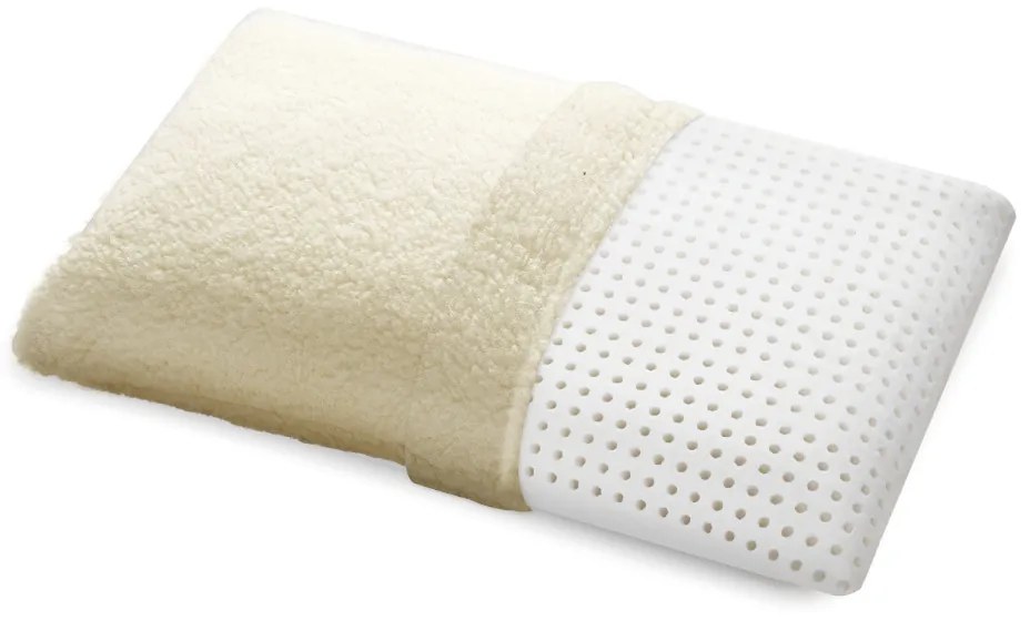 Cuscino Linz Merinos in MyMemory Foam con copertura in lana Merinos