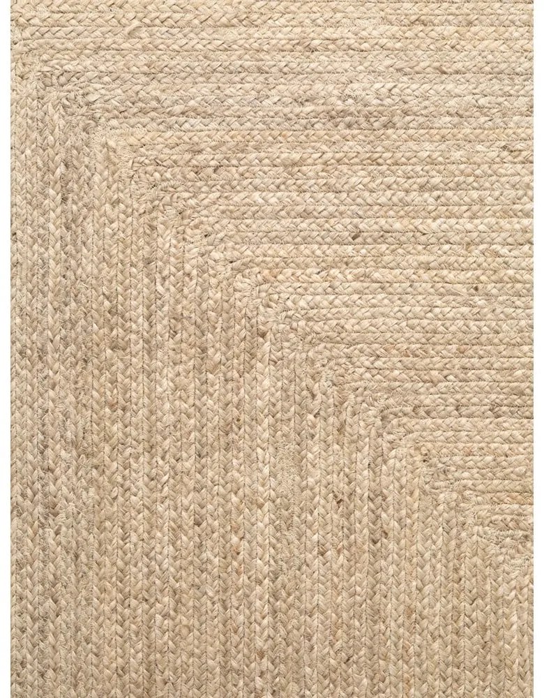 Tappeto colore naturale chiaro in iuta reversibile e tessuto a mano 80x150 cm Sharmila Natural White – Hanse Home