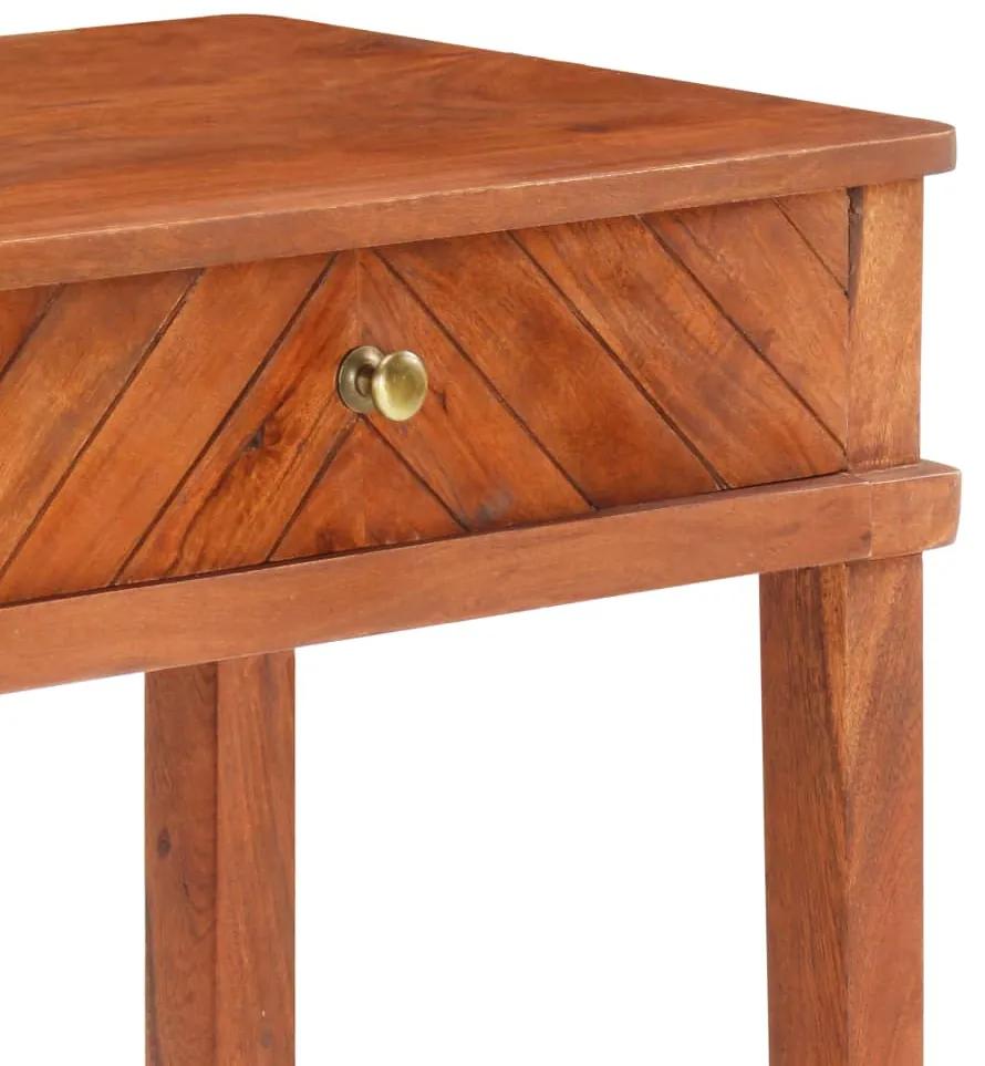 Tavolo consolle 110x40x76 cm in legno massello di acacia