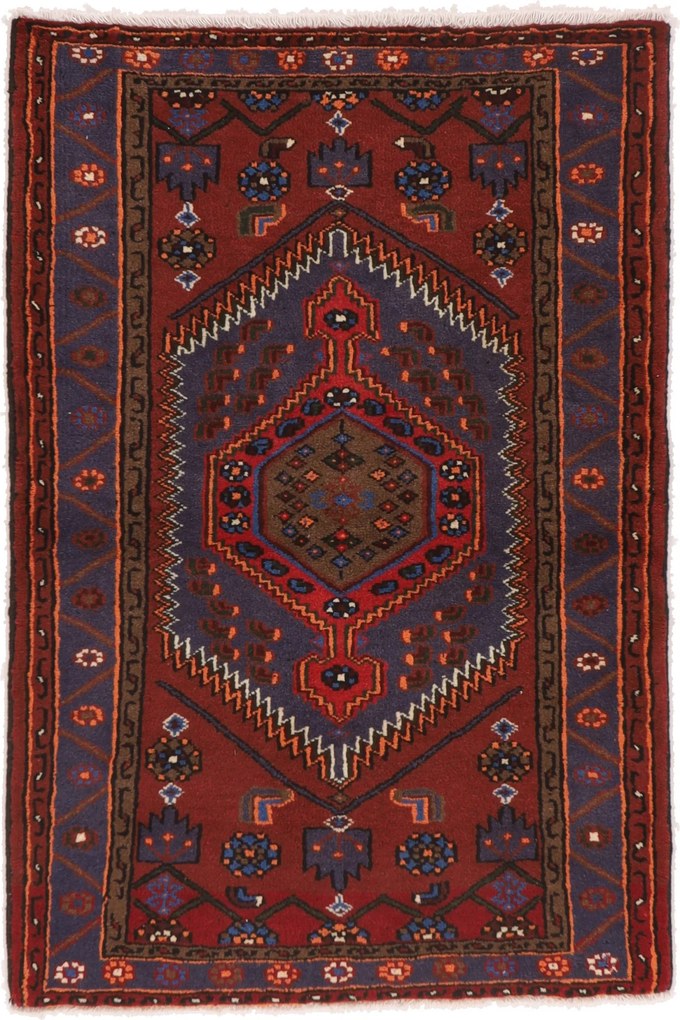 Hamedan Tappeto 100 x 150 (Iran) Annodato A Mano