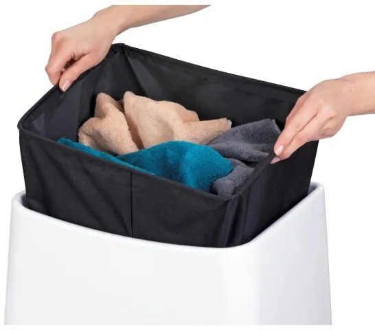 WENKO 22949100 - Sgabello WING 45x48 cm bianco/nero