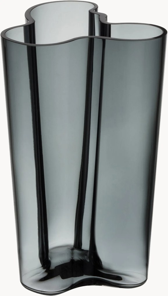 Vaso in vetro soffiato Aalto, alt. 20 cm