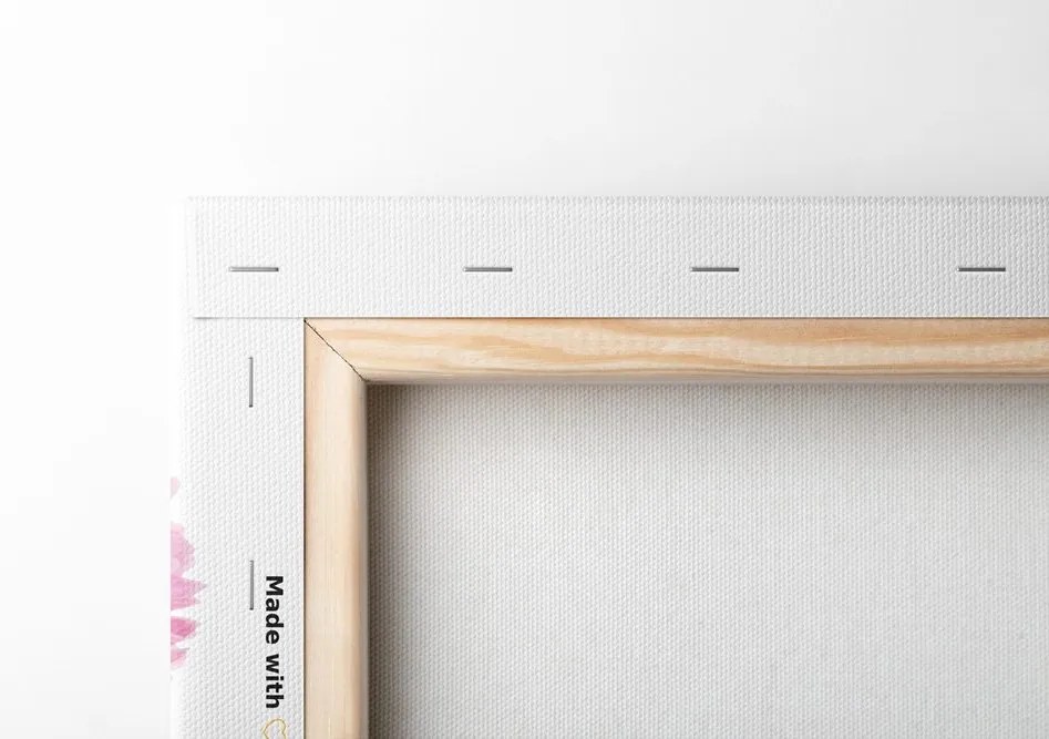 Quadro su tela – Fiori di dalia in design variegato