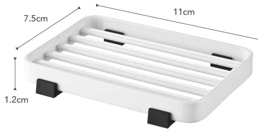 Tappeto di sapone bianco Tower - YAMAZAKI