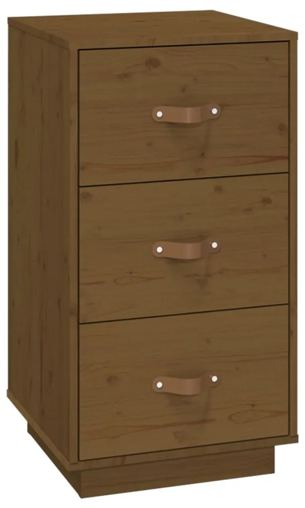 Comodini 2 pz Miele 40x40x75 cm in Legno Massello di Pino