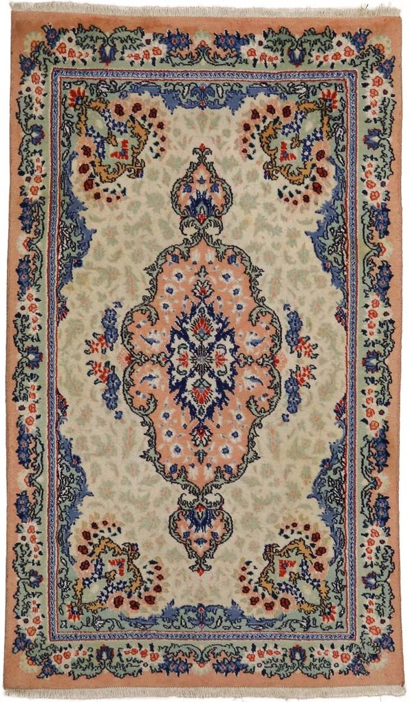 Mashad Tappeto persiano 140 x 100 Beige (Iran) Annodato A Mano