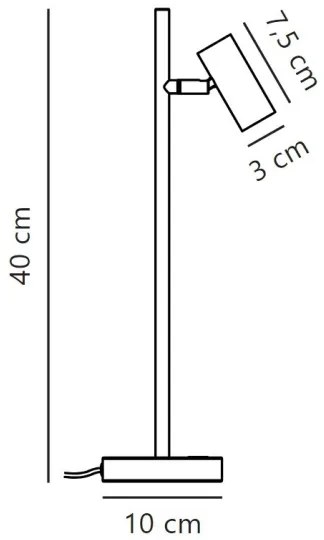 Nordlux - Lampada da tavolo LED dimmerabile OMARI LED/3,2W/230V nero