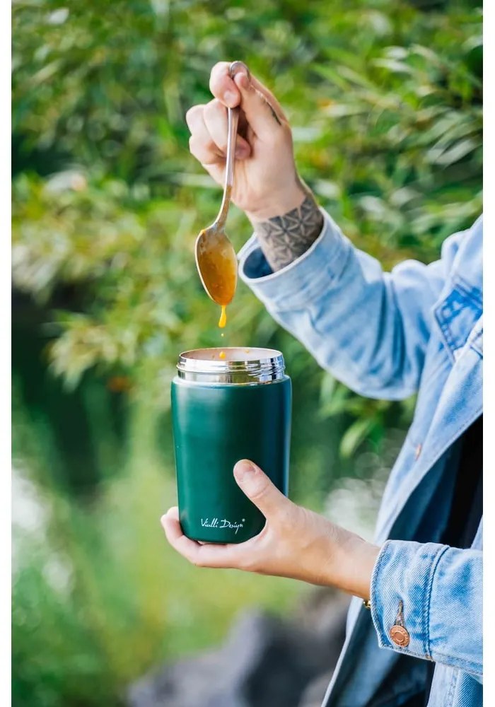 Termos da viaggio verde per il pranzo Fuori, 500 ml - Vialli Design