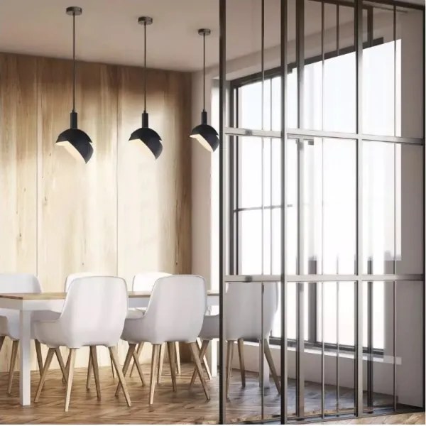 Lampadario su corda 1xE14/60W/230V nero