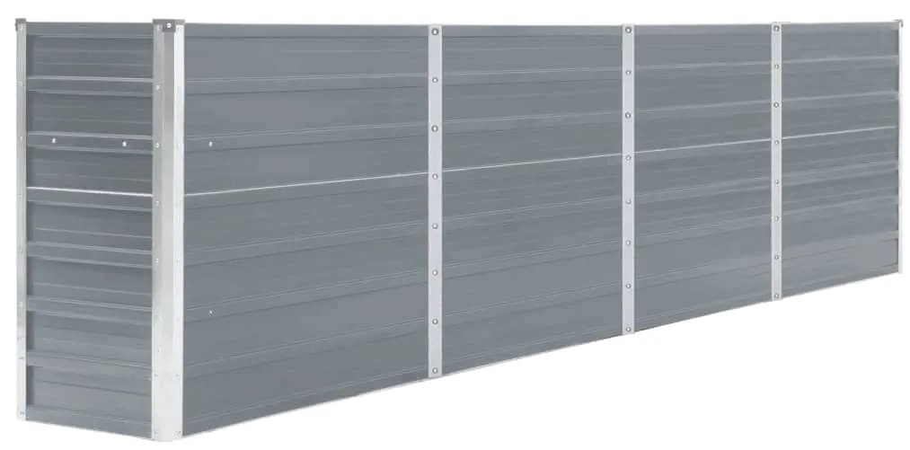 Letto Di Coltura Rialzato 320x40x77 Cm Acciaio Zincato Grigio /